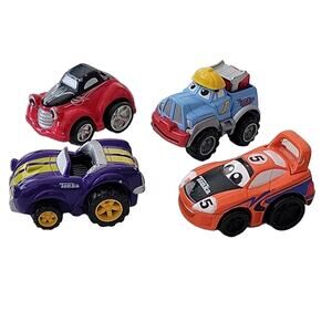 Lot of Four Mini Tonka Toys Three Cars and One Truck 2.5"